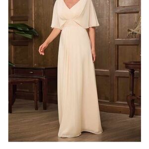 Elegant Light Pink Evening Gown